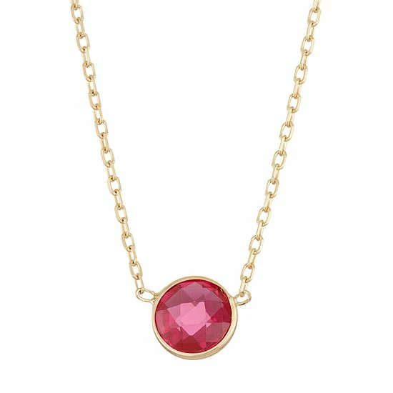Designs by Gioelli 10k Gold Lab-Created Ruby Circle Pendant Necklace Designs By Gioelli 10k Gold Lab-Created Ruby Circle Pendant Necklace -Designs by Gioelli Shop unnamed file 1545