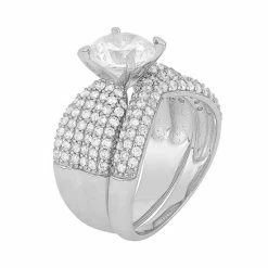 Designs By Gioelli Cubic Zirconia Engagement Ring Set In Sterling Silver 14k Gold Over Silver -Designs by Gioelli Shop unnamed file 1551