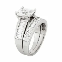 Designs By Gioelli Sterling Silver Cubic Zirconia Engagement Ring Set -Designs by Gioelli Shop unnamed file 1555