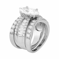Designs By Gioelli Cubic Zirconia Marquise Engagement Ring Set In Sterling Silver -Designs by Gioelli Shop unnamed file 1559