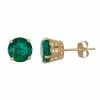 Designs By Gioelli 10k Gold Lab-Created Emerald & Diamond Stud Earrings -Designs by Gioelli Shop unnamed file 1568