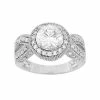 Designs By Gioelli Sterling Silver Cubic Zirconia Halo Ring -Designs by Gioelli Shop unnamed file 1581