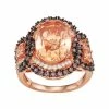 Designs By Gioelli 14k Rose Gold Plated Silver Simulated Morganite & Mocha Cubic Zirconia Ring 2 Designs By Gioelli 14k Rose Gold Plated Silver Simulated Morganite & Mocha Cubic Zirconia Ring -Designs by Gioelli Shop unnamed file 1589