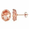 Designs By Gioelli 10k Rose Gold Simulated Morganite & Lab-Created White Sapphire Earrings -Designs by Gioelli Shop unnamed file 1594