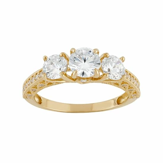Designs by Gioelli Cubic Zirconia 3-Stone Engagement Ring in 10k Gold Designs By Gioelli Cubic Zirconia 3-Stone Engagement Ring In 10k Gold -Designs by Gioelli Shop unnamed file 1639