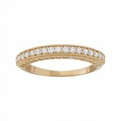 Designs By Gioelli Cubic Zirconia Wedding Ring In 10k Gold