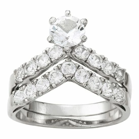 Designs by Gioelli Sterling Silver Lab-Created White Sapphire Ring Set Designs By Gioelli Sterling Silver Lab-Created White Sapphire Ring Set -Designs by Gioelli Shop unnamed file 1654