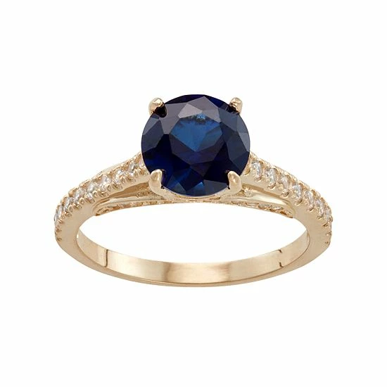 Designs by Gioelli 10k Gold Lab-Created Blue & White Sapphire Ring Designs By Gioelli 10k Gold Lab-Created Blue & White Sapphire Ring -Designs by Gioelli Shop unnamed file 1667
