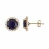 Designs By Gioelli 10k Gold Lab-Created Blue & White Sapphire Halo Stud Earrings -Designs by Gioelli Shop unnamed file 1669