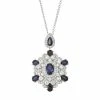 Designs By Gioelli Sterling Silver Lab-Created Blue & White Sapphire Pendant Necklace -Designs by Gioelli Shop unnamed file 1673