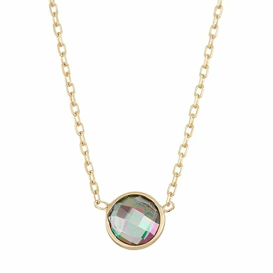 Designs by Gioelli 10k Gold Mystic Topaz Circle Pendant Necklace Designs By Gioelli 10k Gold Mystic Topaz Circle Pendant Necklace -Designs by Gioelli Shop unnamed file 1678
