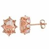 Designs By Gioelli 10k Rose Gold Simulated Morganite & Lab-Created White Sapphire Oval Stud Earrings -Designs by Gioelli Shop unnamed file 1704