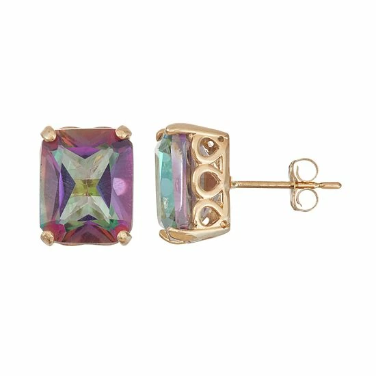 Designs by Gioelli 10k Gold Mystic Topaz Rectangle Stud Earrings Designs By Gioelli 10k Gold Mystic Topaz Rectangle Stud Earrings -Designs by Gioelli Shop unnamed file 1715