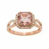 Designs By Gioelli 14k Rose Gold Over Silver Simulated Morganite And Lab-Created White Sapphire Halo Ring 1 Designs By Gioelli 14k Rose Gold Over Silver Simulated Morganite And Lab-Created White Sapphire Halo Ring -Designs by Gioelli Shop unnamed file 1720