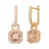 Designs By Gioelli 14k Rose Gold Over Silver Simulated Morganite And Lab-Created White Sapphire Octagonal Halo Drop Earrings 2 Designs By Gioelli 14k Rose Gold Over Silver Simulated Morganite And Lab-Created White Sapphire Octagonal Halo Drop Earrings -Designs by Gioelli Shop unnamed file 1722