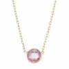 Designs By Gioelli 10k Gold Lab-Created Pink Sapphire Circle Pendant Necklace -Designs by Gioelli Shop unnamed file 1728