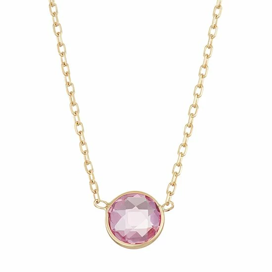 Designs by Gioelli 10k Gold Lab-Created Pink Sapphire Circle Pendant Necklace Designs By Gioelli 10k Gold Lab-Created Pink Sapphire Circle Pendant Necklace -Designs by Gioelli Shop unnamed file 1728