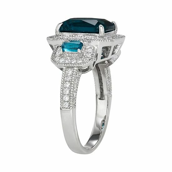 Designs by Gioelli Sterling Silver Simulated Gemstone Halo Ring Sapphire Designs By Gioelli Sterling Silver Simulated Gemstone Halo Ring Sapphire -Designs by Gioelli Shop unnamed file 1749