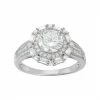 Designs By Gioelli Sterling Silver Cubic Zirconia Tiered Halo Ring -Designs by Gioelli Shop unnamed file 1767
