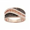 Designs By Gioelli 14k Rose Gold Over Silver Cubic Zirconia Swirl Ring -Designs by Gioelli Shop unnamed file 1769
