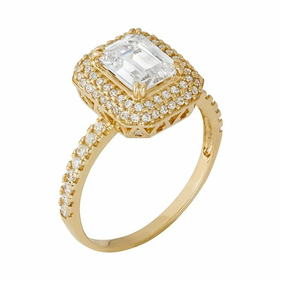 Designs by Gioelli Cubic Zirconia Rectangle Halo Engagement Ring in 10k Gold Designs By Gioelli Cubic Zirconia Rectangle Halo Engagement Ring In 10k Gold -Designs by Gioelli Shop unnamed file 1778
