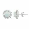 Designs By Gioelli Lab-Created Opal & White Topaz 10k White Gold Halo Stud Earrings -Designs by Gioelli Shop unnamed file 222