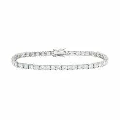 Designs By Gioelli Cubic Zirconia Sterling Silver Tennis Bracelet