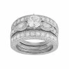 Designs By Gioelli Sterling Silver Lab-Created White Sapphire Engagement Ring Set 2 Designs By Gioelli Sterling Silver Lab-Created White Sapphire Engagement Ring Set -Designs by Gioelli Shop unnamed file 236