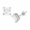 Designs By Gioelli 14k Gold Cubic Zirconia Stud Earrings White