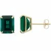 Designs By Gioelli 10k Gold Lab-Created Emerald Cut Solitaire Stud Earrings -Designs by Gioelli Shop unnamed file 258