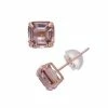 Designs By Gioelli 14k Rose Gold Simulated Morganite Stud Earrings -Designs by Gioelli Shop unnamed file 265