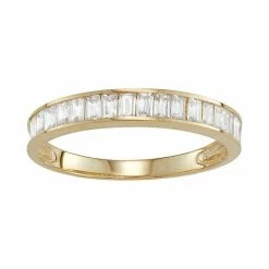 Designs By Gioelli 10k Gold Cubic Zirconia Baguette Band Yellow