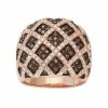 Designs By Gioelli 14k Rose Gold Over Silver Cubic Zirconia Lattice Ring -Designs by Gioelli Shop unnamed file 306
