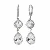Designs By Gioelli Lab-Created White Sapphire Sterling Silver Linear Drop Earrings -Designs by Gioelli Shop unnamed file 315