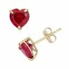 Designs By Gioelli Lab-Created Ruby 10k Gold Heart Stud Earrings -Designs by Gioelli Shop unnamed file 319