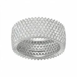 Designs By Gioelli Sterling Silver Cubic Zirconia Eternity Ring
