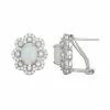 Designs By Gioelli Sterling Silver Lab-Created Opal & White Sapphire Flower Stud Earrings -Designs by Gioelli Shop unnamed file 338