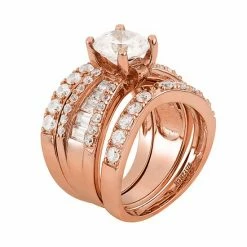Designs By Gioelli Sterling Silver Cubic Zirconia Engagement Ring Set -Designs by Gioelli Shop unnamed file 347