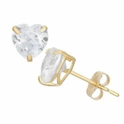 Designs By Gioelli 14k Gold Cubic Zirconia Stud Earrings Yellow