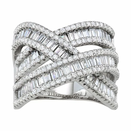 Designs by Gioelli Sterling Silver Cubic Zirconia Triple Crossover Ring Designs By Gioelli Sterling Silver Cubic Zirconia Triple Crossover Ring -Designs by Gioelli Shop unnamed file 389