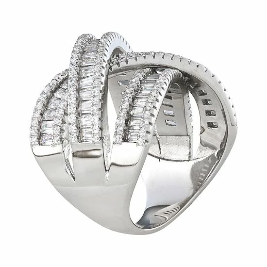 Designs by Gioelli Sterling Silver Cubic Zirconia Triple Crossover Ring Designs By Gioelli Sterling Silver Cubic Zirconia Triple Crossover Ring -Designs by Gioelli Shop unnamed file 390