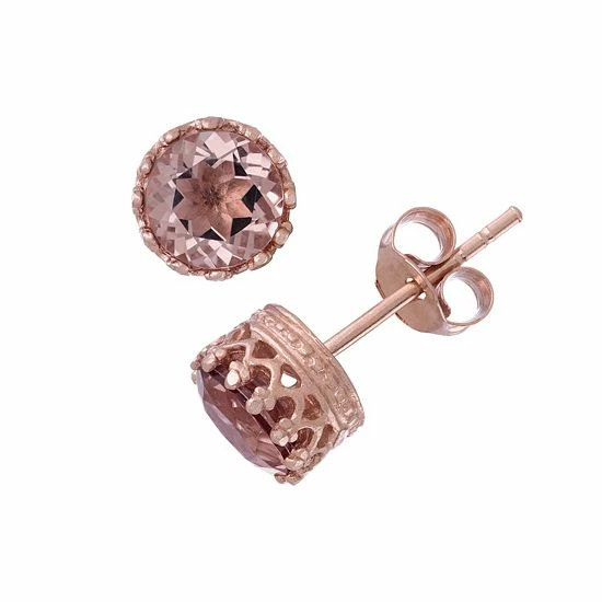 Designs by Gioelli 14k Rose Gold Over Silver Simulated Morganite Stud Earrings Designs By Gioelli 14k Rose Gold Over Silver Simulated Morganite Stud Earrings -Designs by Gioelli Shop unnamed file 391