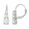 Designs By Gioelli Sterling Silver Lab-Created Opal Graduated Drop Earrings -Designs by Gioelli Shop unnamed file 394