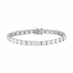 Designs By Gioelli Cubic Zirconia Sterling Silver Tennis Bracelet