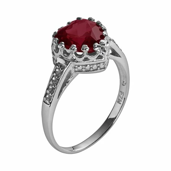 Designs by Gioelli Sterling Silver Garnet and Lab-Created White Sapphire Heart Crown Ring Designs By Gioelli Sterling Silver Garnet And Lab-Created White Sapphire Heart Crown Ring -Designs by Gioelli Shop unnamed file 440