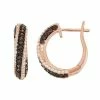 Designs By Gioelli 14k Rose Gold Over Silver Cubic Zirconia Hoop Earrings -Designs by Gioelli Shop unnamed file 446