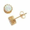 Designs By Gioelli 14k Gold Over Silver Lab-Created Opal Crown Stud Earrings -Designs by Gioelli Shop unnamed file 448