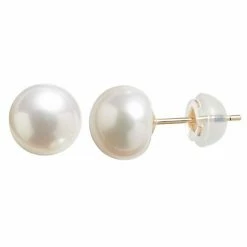 Designs By Gioelli 14k Gold Freshwater Cultured Pearl Stud Earrings