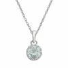 Designs By Gioelli Sterling Silver Lab-Created Aquamarine Pendant -Designs by Gioelli Shop unnamed file 476