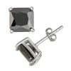 Designs By Gioelli Men's Sterling Silver Black Cubic Zirconia Square Stud Earrings -Designs by Gioelli Shop unnamed file 485